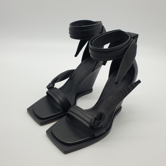 Rick Owens Single Bow Wedge leather - Picture 2 of 10